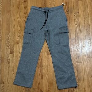 Gray Jogger Sweatpants with Cargo Style